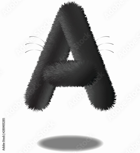 black cat alphabet