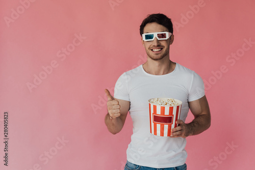 front view of smiling muscu...