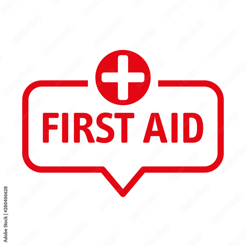 speech bubble first aid vector illustration speech bubble first aid vector illustration