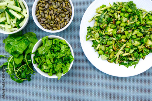Healthy Fresh Green Summer Salad