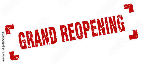 grand reopening stamp. grand reopening square grunge sign. grand reopening