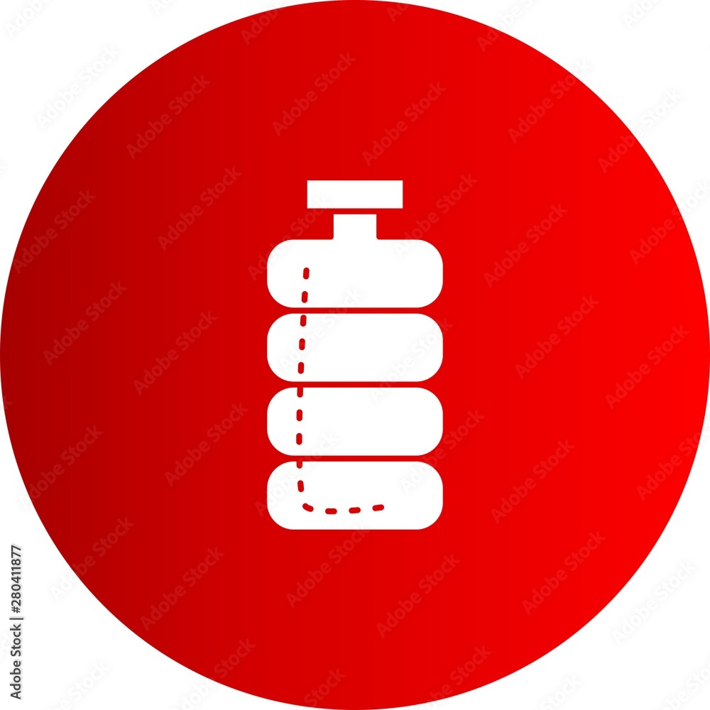 Bottle in Water icon for your project Bottle in Water icon for your project