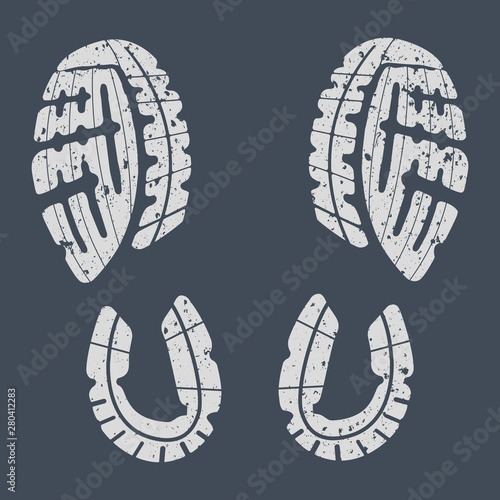 Imprint soles shoes - sneakers