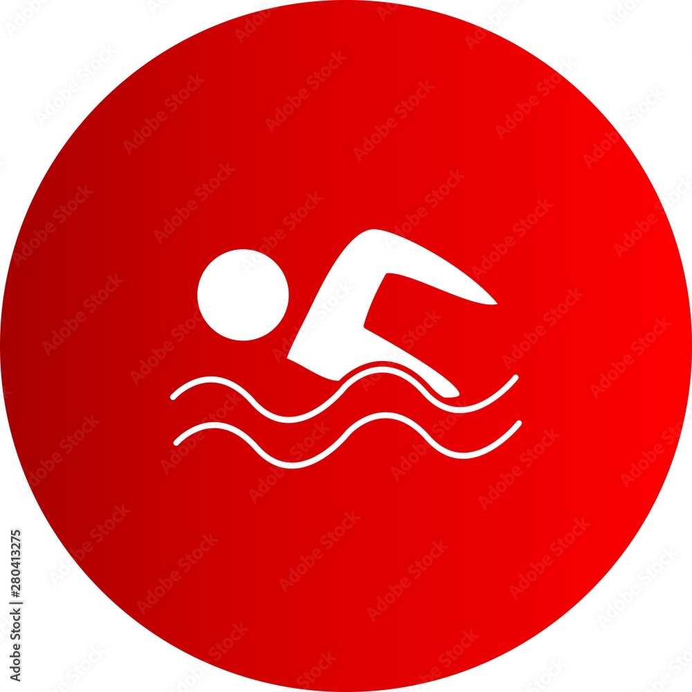 Swimming icon for your project Swimming icon for your project