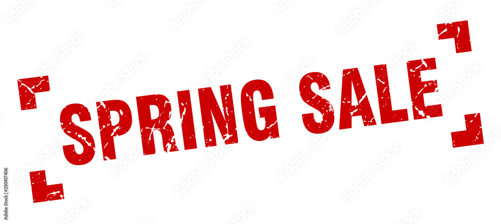 spring sale stamp. spring sale square grunge sign. spring sale