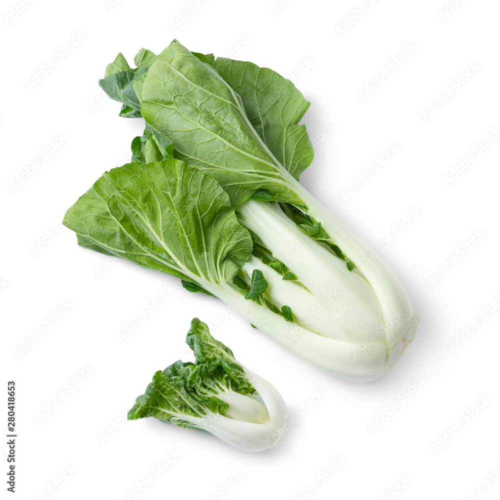 Small and large fresh raw paksoy Small and large fresh raw paksoy