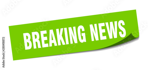 breaking news sticker. breaking news square isolated sign. breaking news