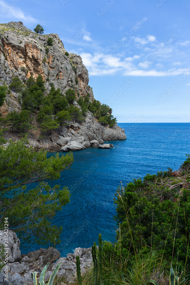 Seascape. North coast of the island of Mallorca,