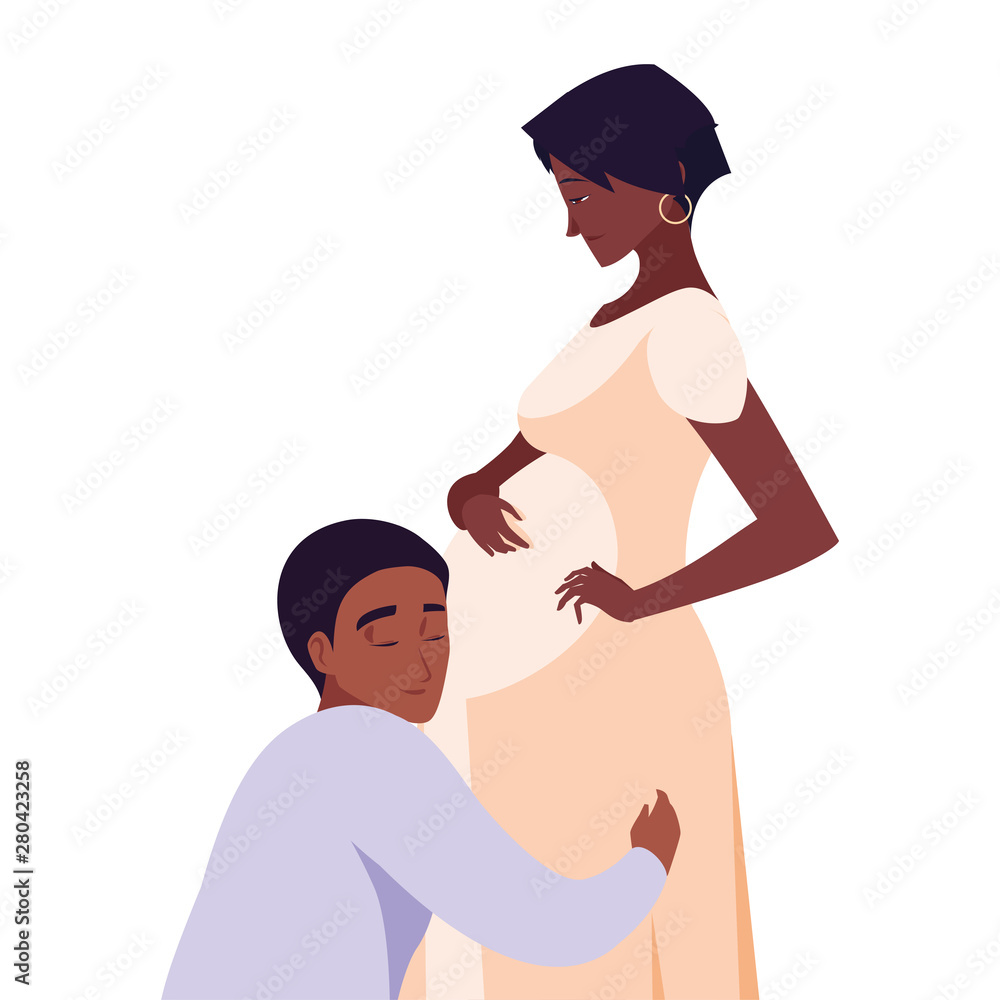 Obraz premium couple pregnancy and maternity design