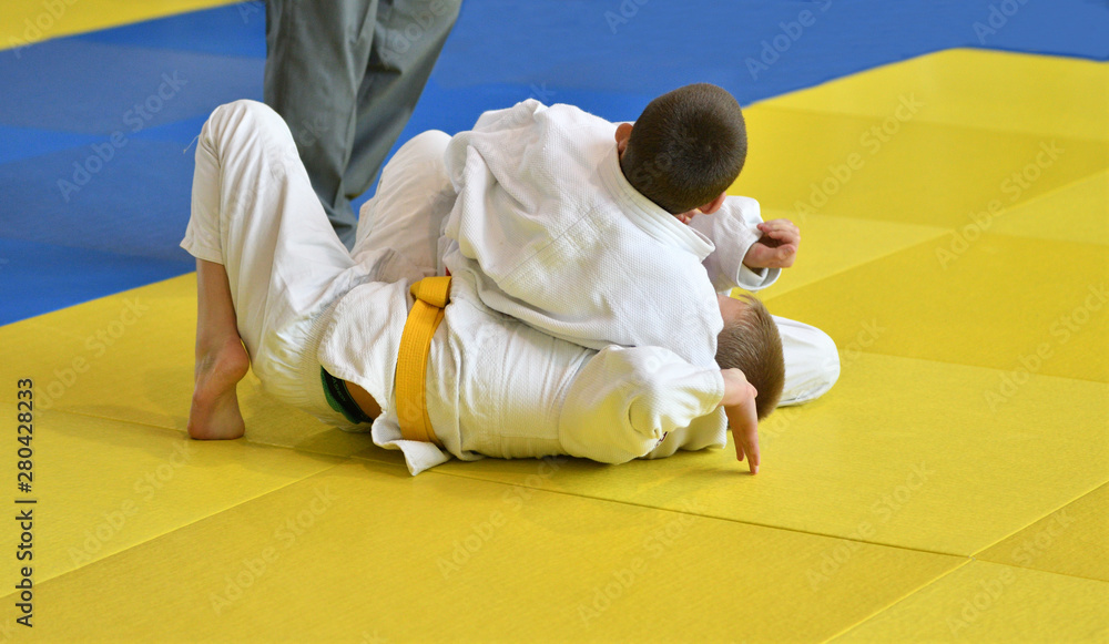 Boys compete in Judo Boys compete in Judo