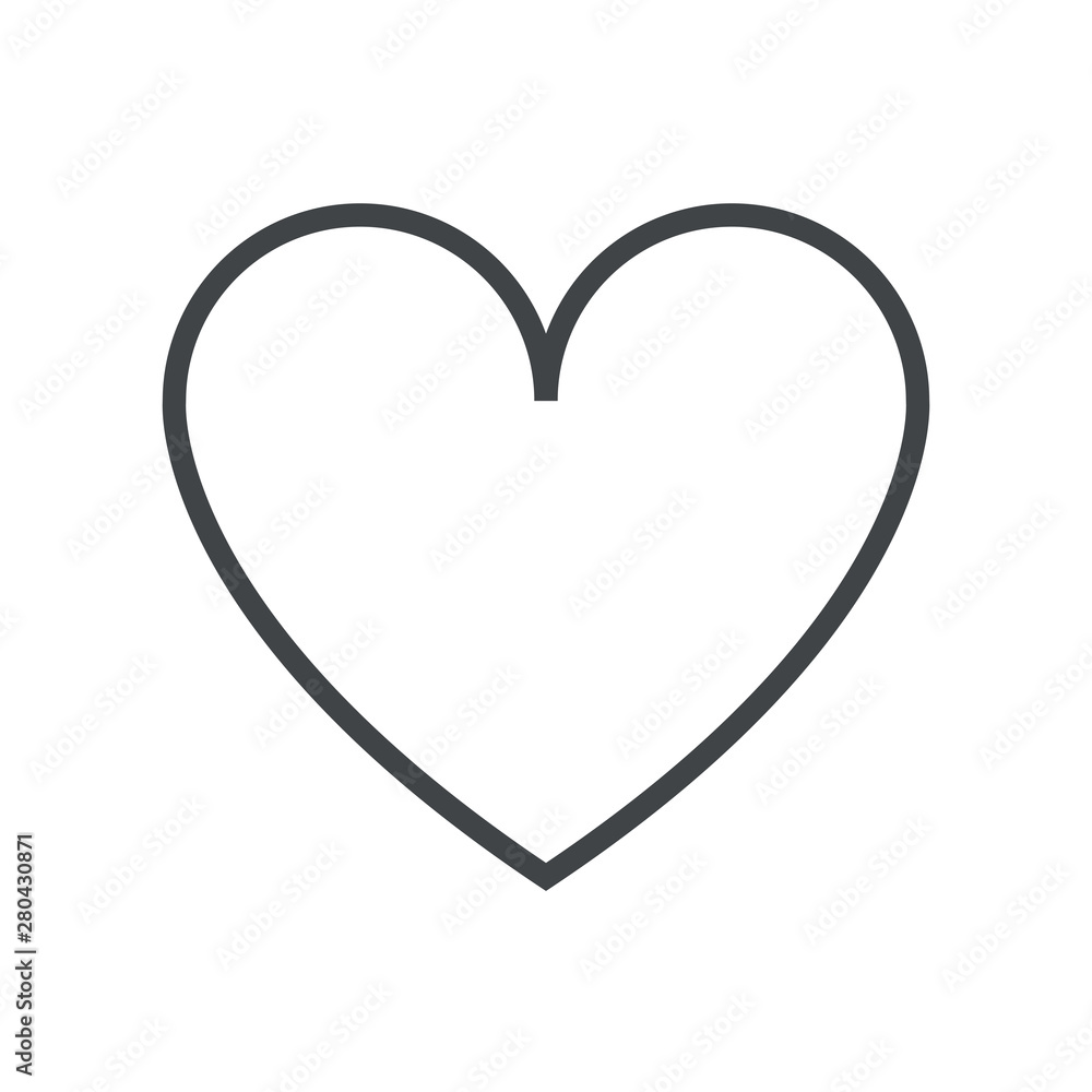 Line icon heart Line icon heart