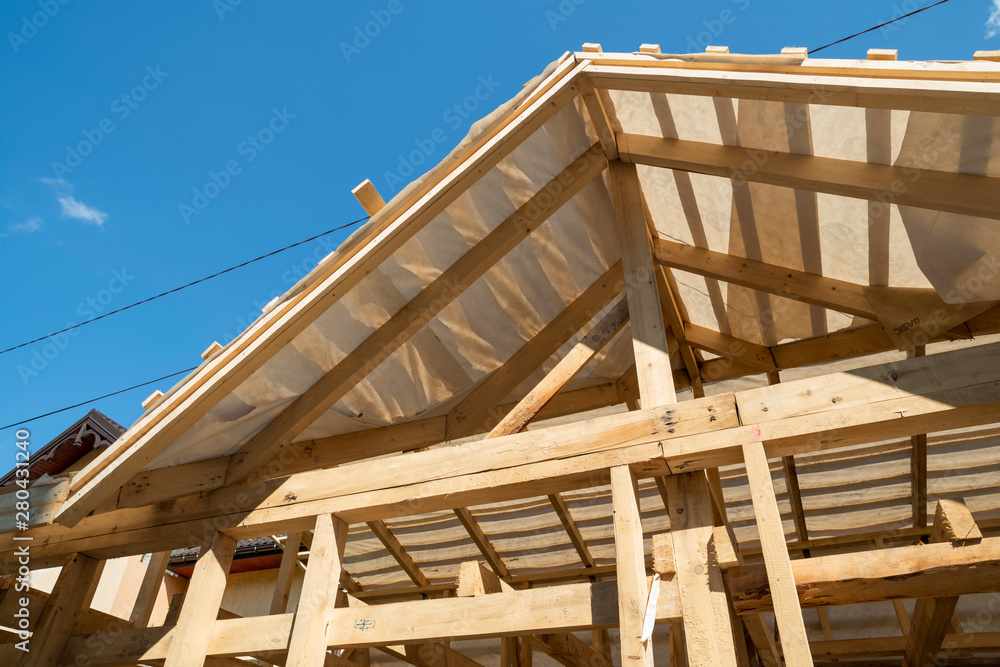 rafters and beams in the construction of the roof frame rafters and beams in the construction of the roof frame