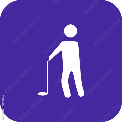 Golf Player icon for your project