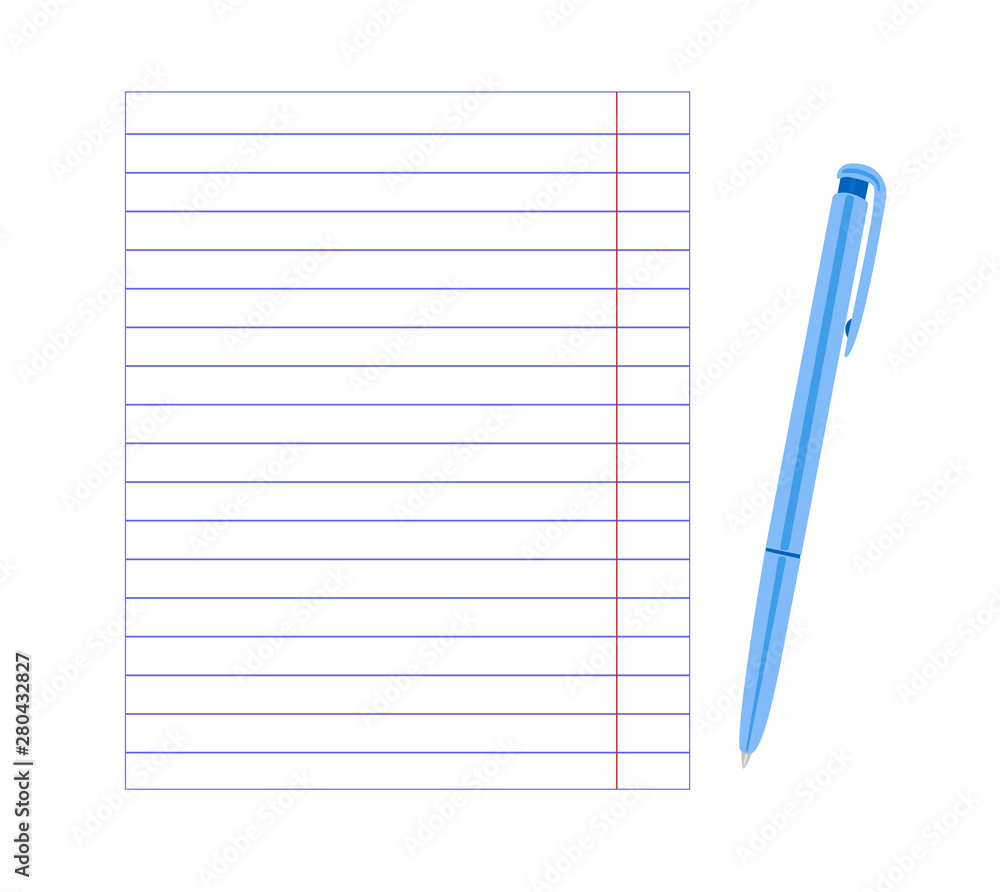 pen lies next to a blank sheet of paper pen lies next to a blank sheet of paper