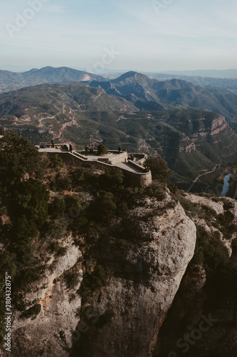 overlook at Montserrat Monastery, Bages, Barcelona, Spain photo