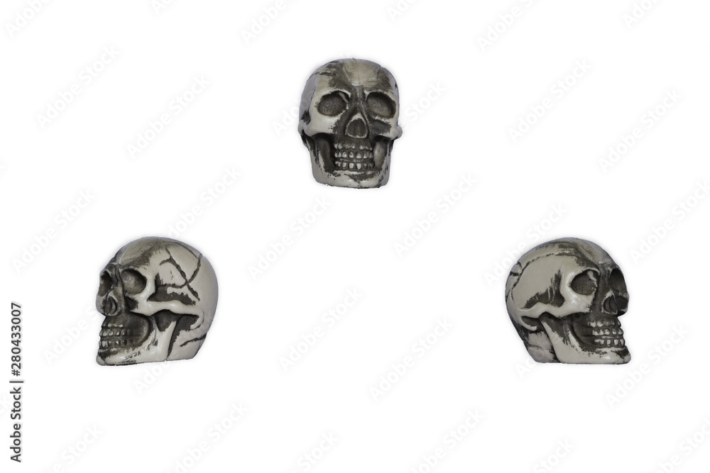 Retro Vintage Kapuzenjacke - 3 Totenköpfe Grafik, Lässiger Style