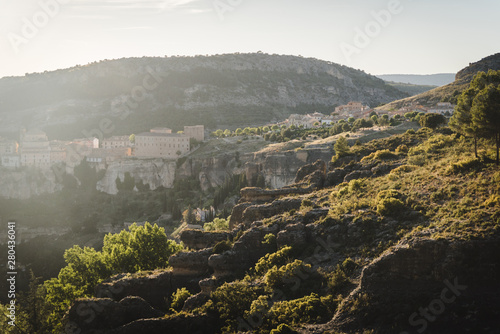 Landscape view of Cuenca  Spain in the summer. 