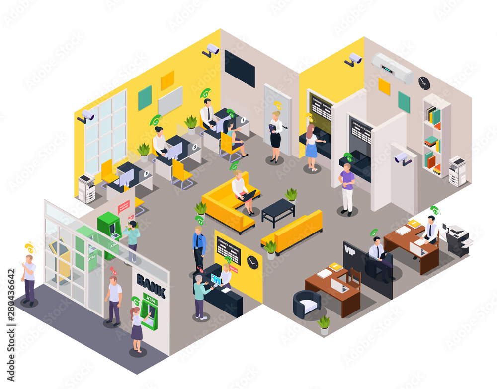 Obraz premium Social Credit Office Composition