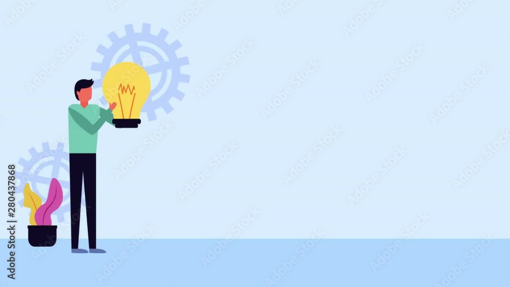 businessman with bulb light creative ideas businessman with bulb light creative ideas