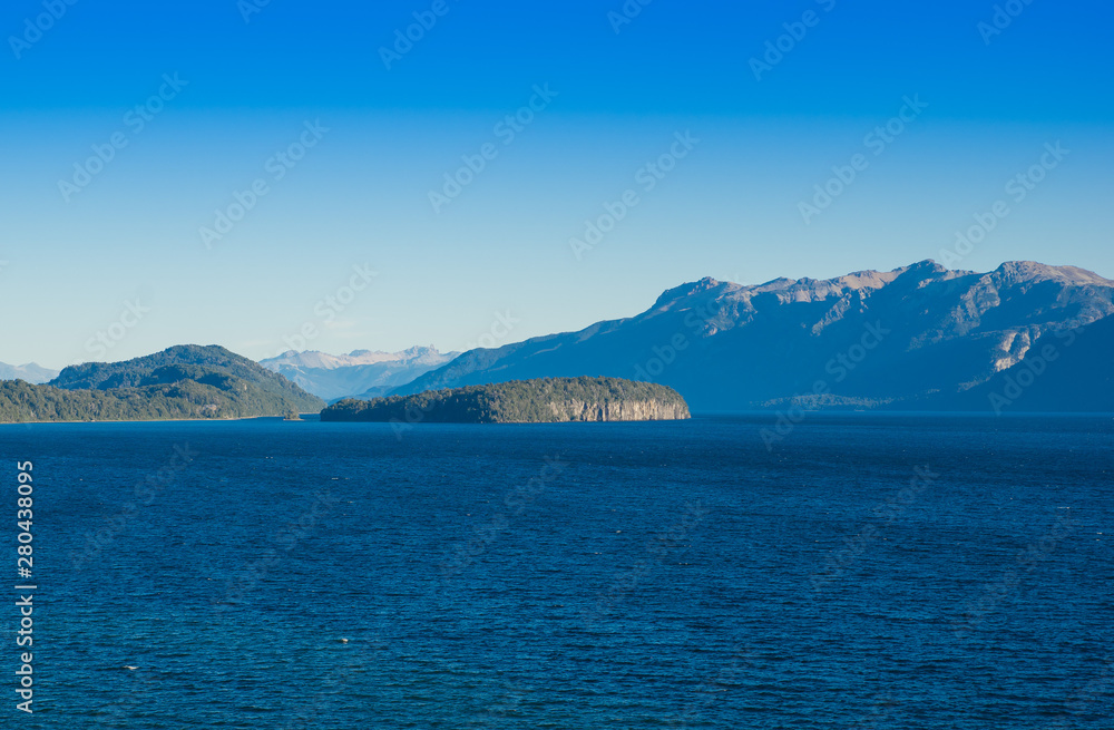 Lake Nahuel Huapi and Villa La Angostura town, Argentina