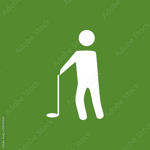Golf Player icon for your project