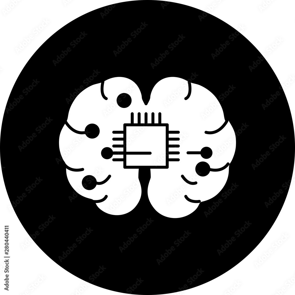 Micro mind icon for your project Micro mind icon for your project