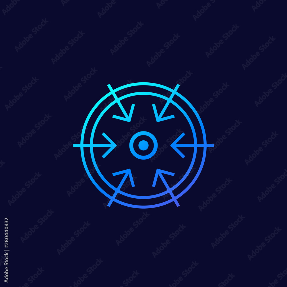 specific focus or strategy icon specific focus or strategy icon