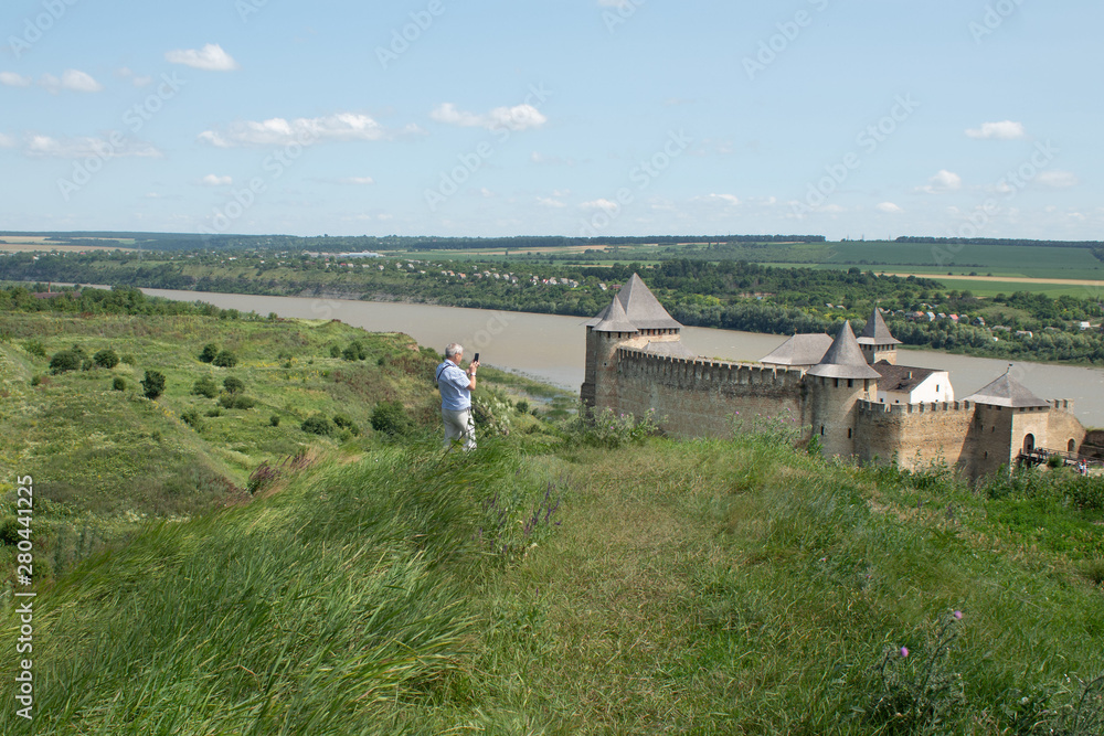 Khotyn fortress X - XVIII centuries, located on the high bank of the Dniester, Khotyn, Ukraine, One of the seven wonders of Ukraine