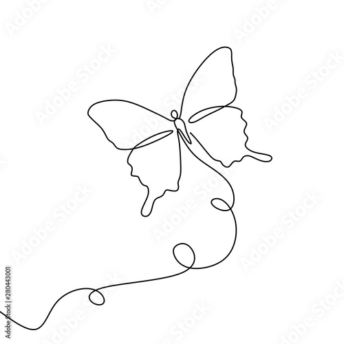 Continuous line drawing of ...