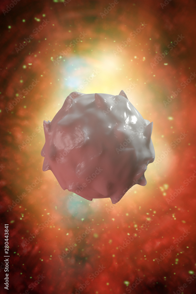 Fototapeta premium Red White Blood Cells 3D Illustration