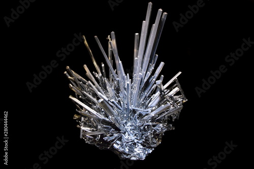 Photo of Stibine on black background