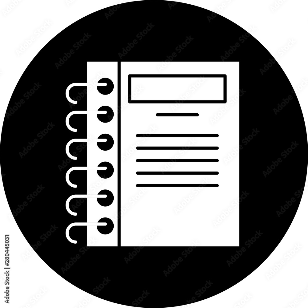 Note Book icon for your project Note Book icon for your project