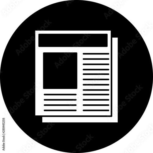 Newspaper icon for your project