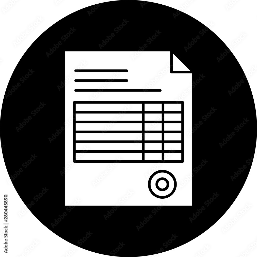 Invoice icon for your project Invoice icon for your project