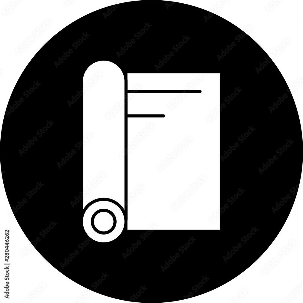 Rolled Mat icon for your project Rolled Mat icon for your project