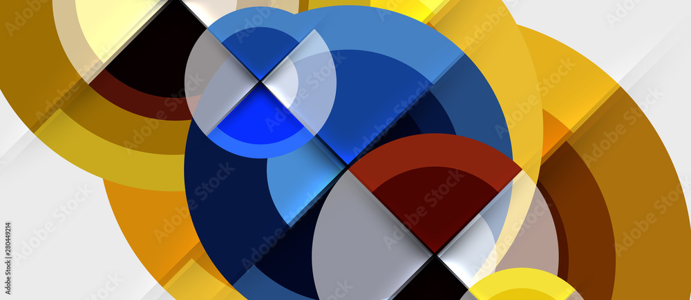Obraz premium Geometric design abstract background - circles