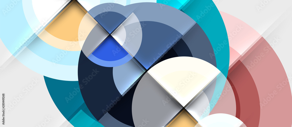 Circular geometrical design template Circular geometrical design template