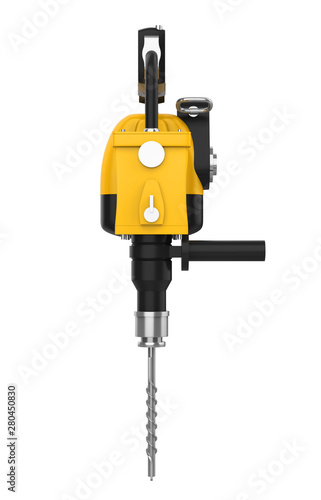 Gasoline Hammer Drill Isolated