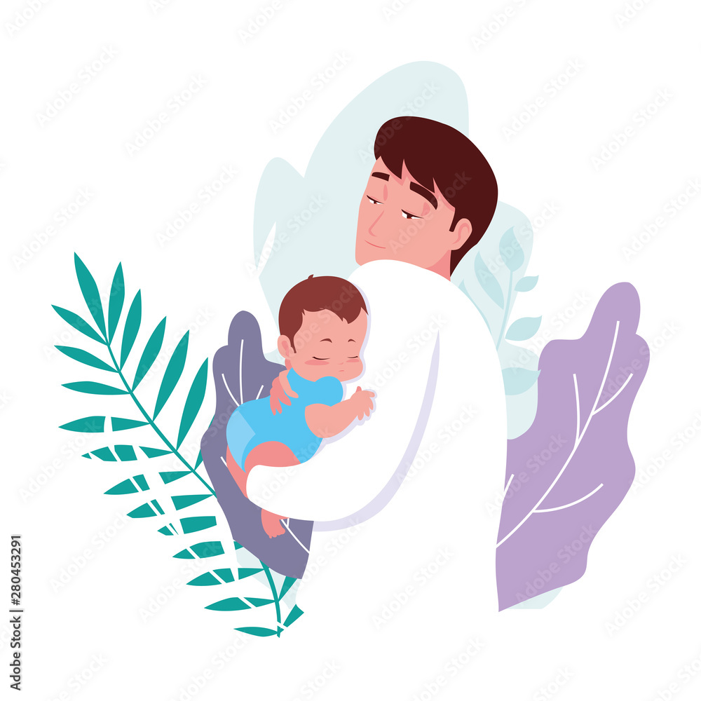 dad carrying his baby in his arms dad carrying his baby in his arms