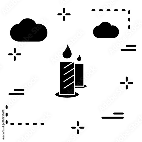 Candle icon for your project