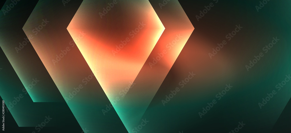 Shiny hexagon neon template. Futuristic digital technology concept. Vector abstract graphic design. Shiny hexagon neon template. Futuristic digital technology concept. Vector abstract graphic design.