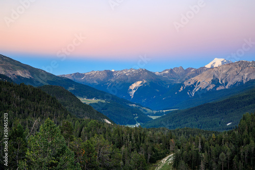 sunset in the swiss mountains. Swiss Alps © alas_spb