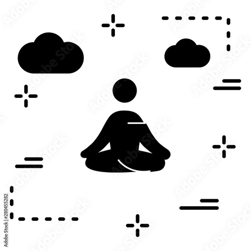 Yoga icon for your project