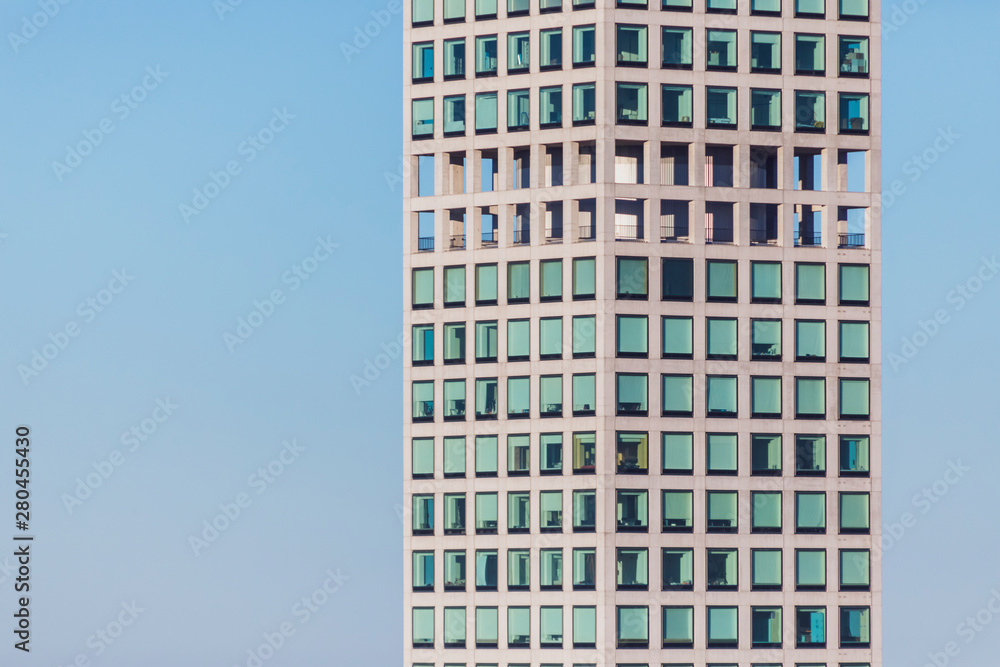 Detail of Park Avenue skyscraper at blue hour, Manhattan, New York City, USA Detail of Park Avenue skyscraper at blue hour, Manhattan, New York City, USA
