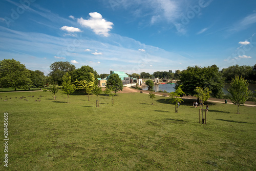 Nottingham University park in summer 2019