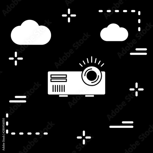 Movie maker icon for your project