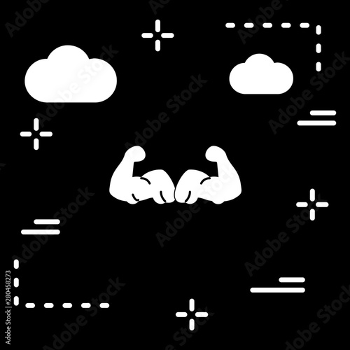 Body builder icon for your project