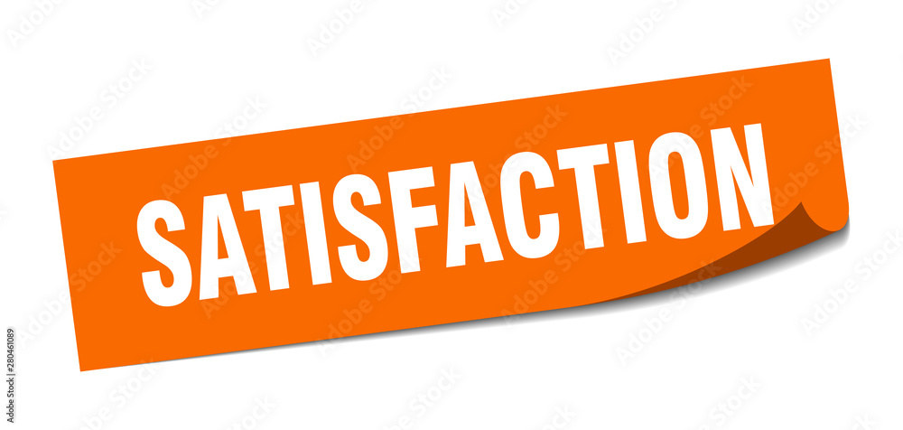 satisfaction sticker. satisfaction square isolated sign. satisfaction satisfaction sticker. satisfaction square isolated sign. satisfaction
