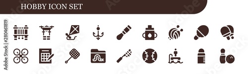 hobby icon set