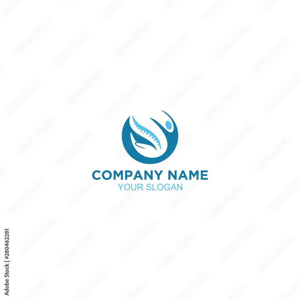Help medical chiropractic Logo Design Vector Help medical chiropractic Logo Design Vector